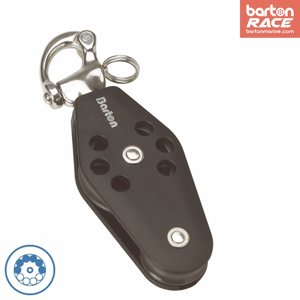 barton-marine-size-3-45mm-kugellager-fiddle-block-mit-snap-shackle image 1