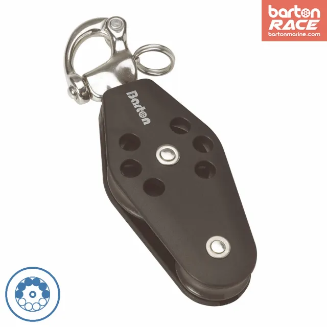barton-marine-size-2-30-45mm-kugellager-fiddle-block-mit-snap-shackle image 1