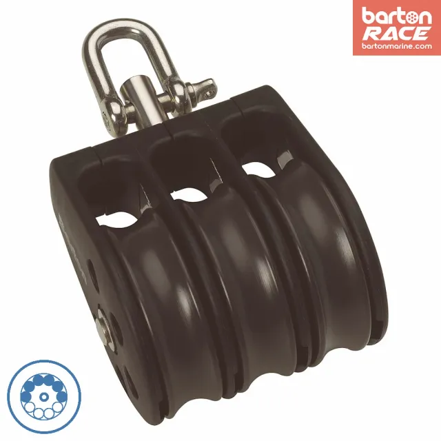 barton-marine-size-3-45mm-kugellager-triple-block-mit-wirbel image 1