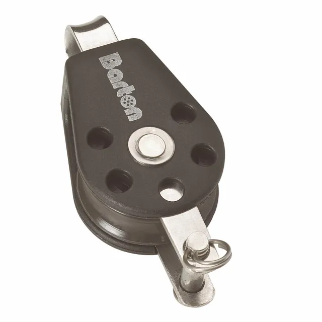 barton-marine-size-2-single-block-35mm-mit-festem-auge-becket-gleitlager image 1