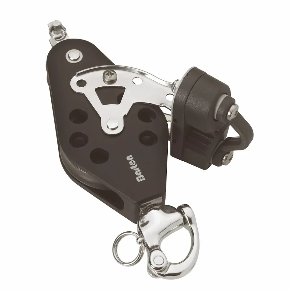 barton-marine-size-2-fiddle-block-mit-snap-shackle-cam-becket-30-45-mm-gleitlage image 1