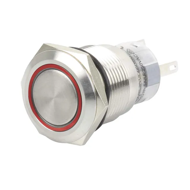 hella-marine-duraled12-led-edelstahl-schalter-mit-led-ring-12v-24v-rot-blau image 1