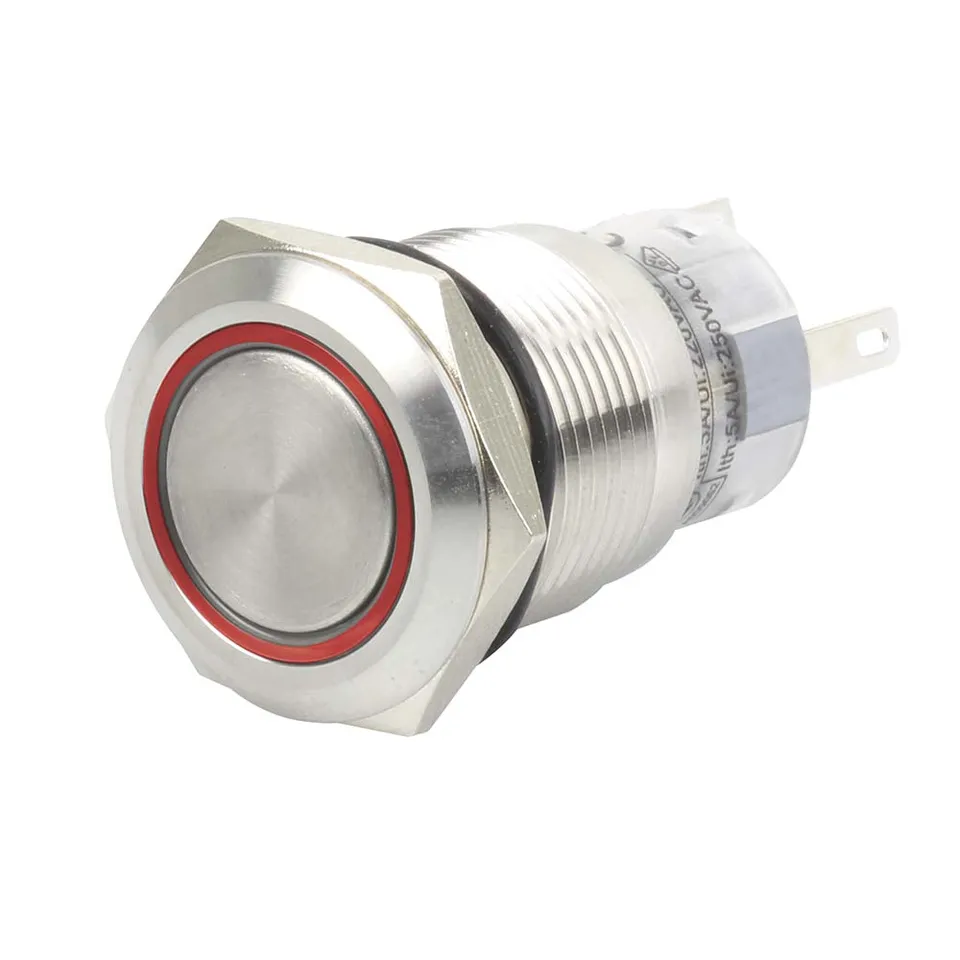 hella-marine-duraled12-led-edelstahl-schalter-mit-led-ring-12v-24v-rot-blau image 1