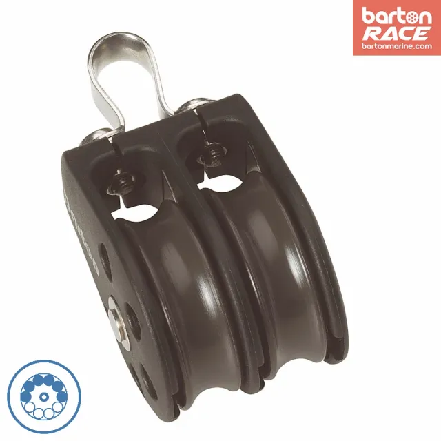 barton-marine-size-1-30mm-kugellager-block-doppelt-mit-festem-auge image 1
