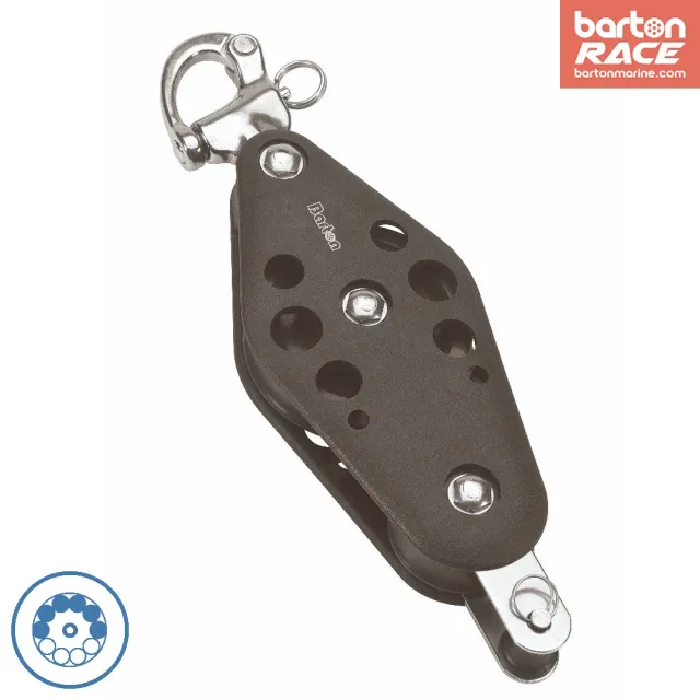 barton-marine-gr-e-5-fiddle-block-38-64-mm-kugellager-mit-snap-shackle-becket image 1