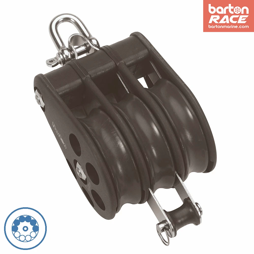 barton-marine-size-7-block-70mm-kugellager-triple-mit-wirbel image 2