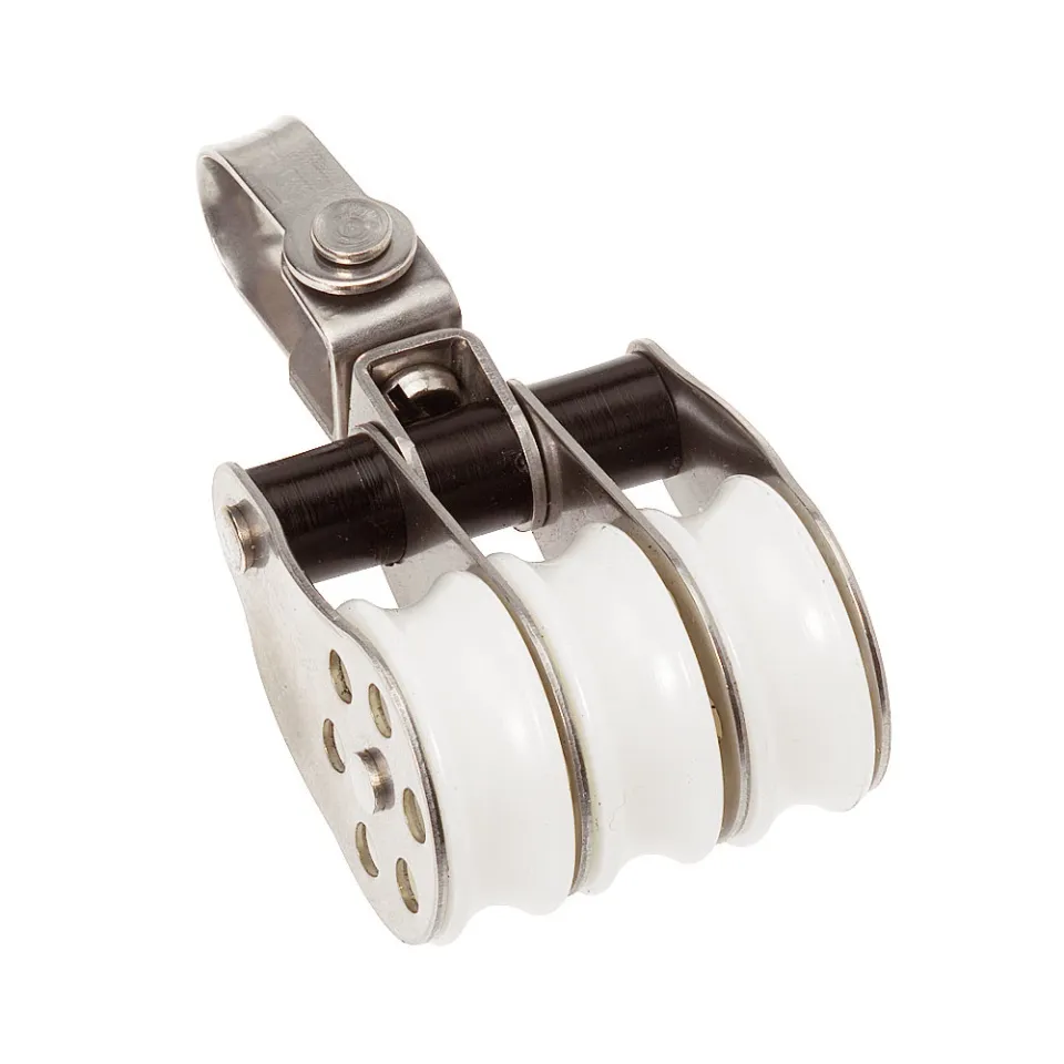 barton-marine-stainless-steel-plain-bearing-triple-block-mit-swivel-30-mm image 1