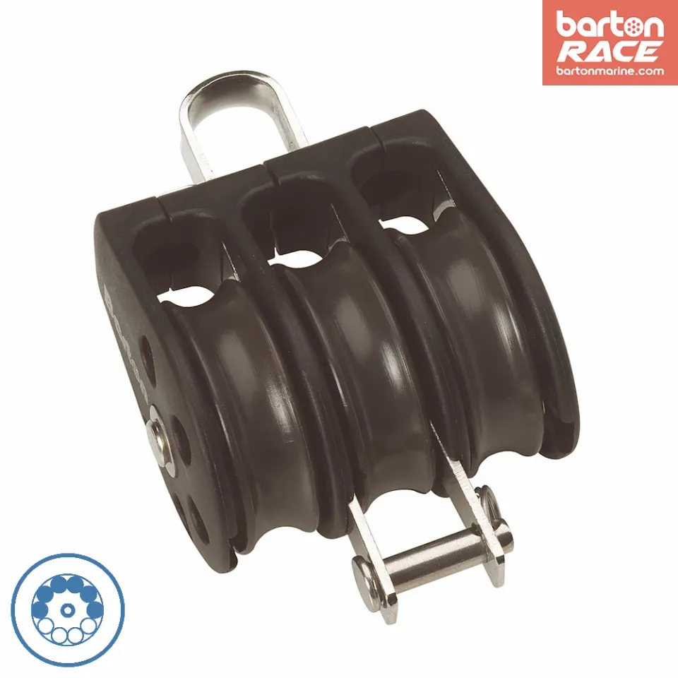 barton-marine-size-1-30mm-kugellager-block-dreifach-mit-festem-auge-becket image 1