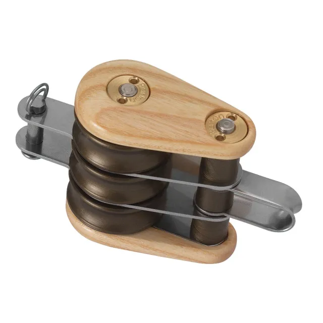 barton-marine-victory-wooden-block-64mm-triple-mit-wirbel-becket image 1