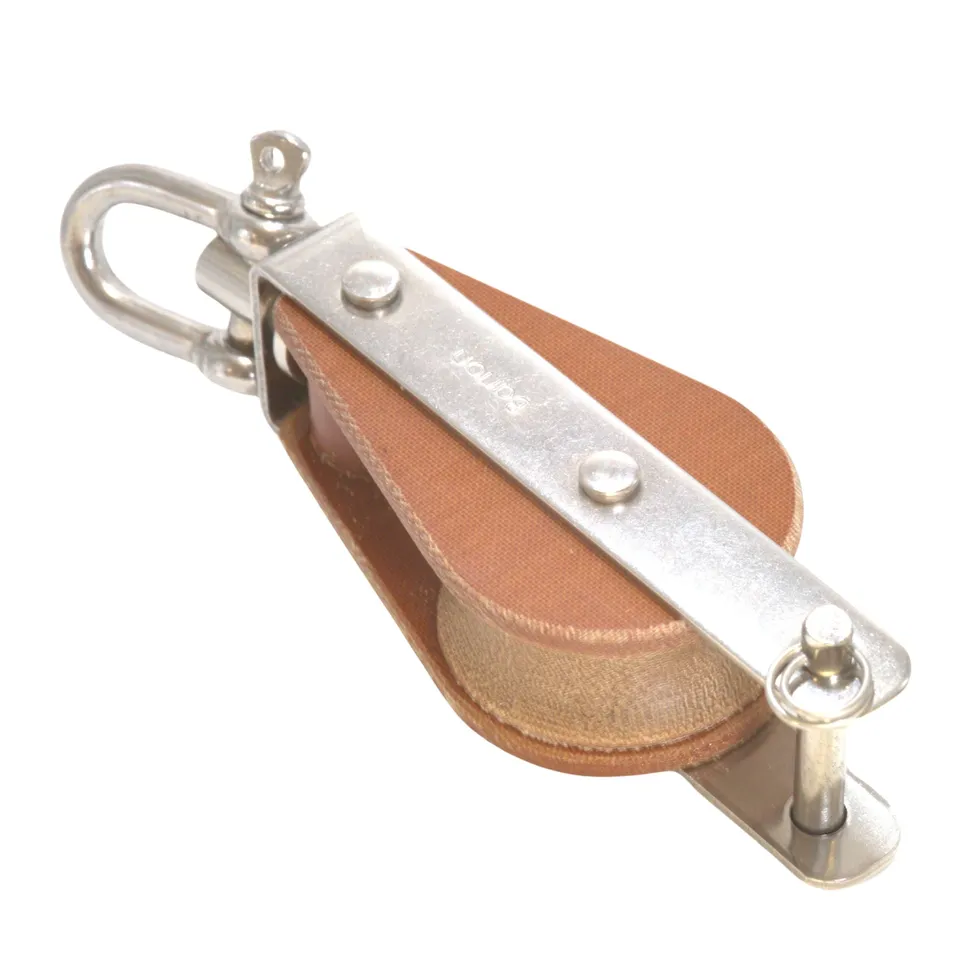barton-marine-tuphblox-tufnol-einfachblock-mit-wirbel-becket-30mm-1-3-16-t01131 image 1