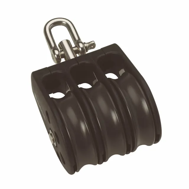 barton-marine-size-1-flaschenzug-block-dreifach-mit-wirbel-30mm-scheibe image 1
