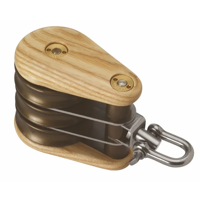 barton-marine-victory-holzblock-30mm-triple-swivel image 1