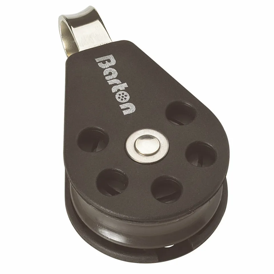 barton-marine-size-1-single-block-mit-festem-auge-30-mm-gleitlagerrolle image 1