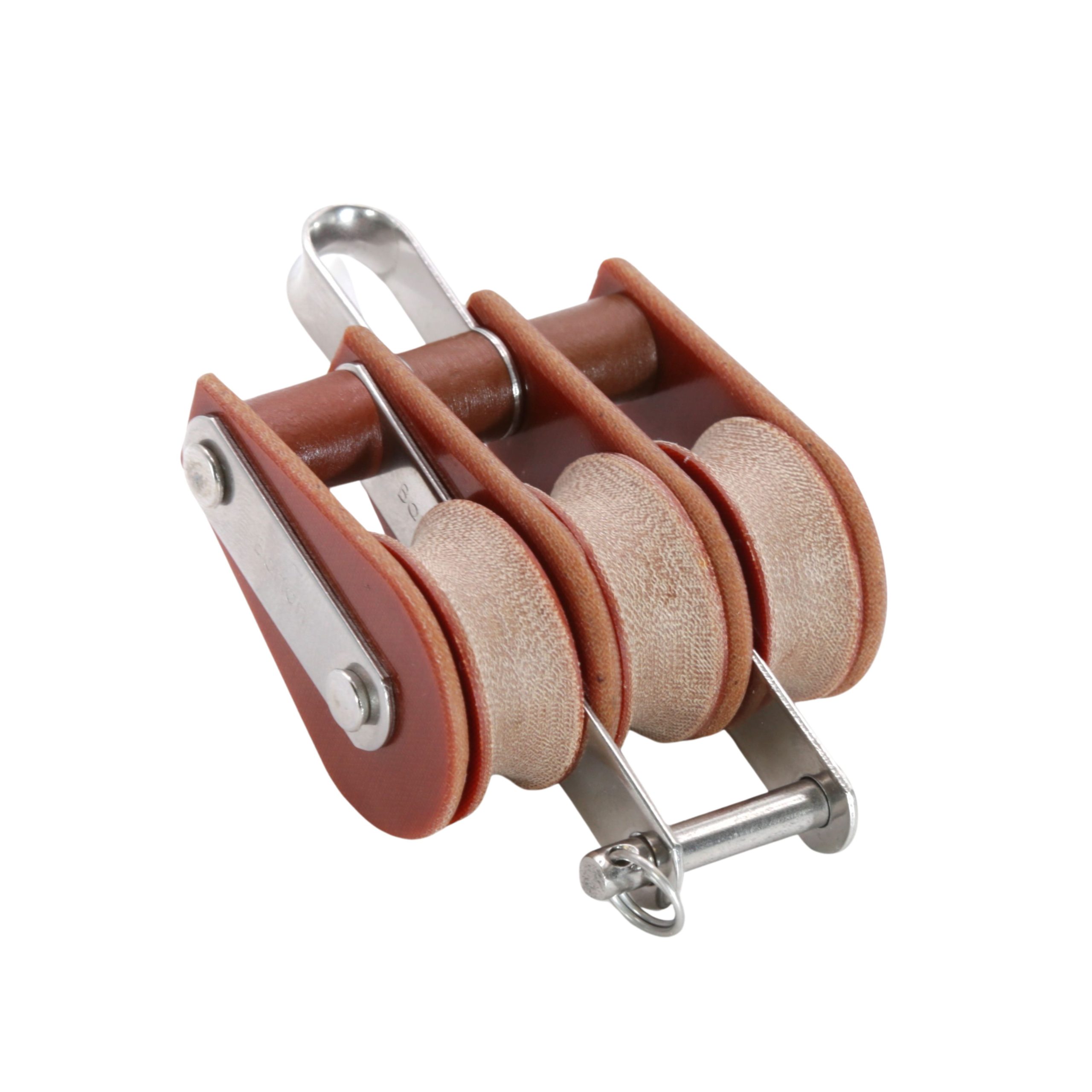 barton-marine-tuphblox-tufnol-dreifach-block-mit-bug-64-mm-t06310 image 2