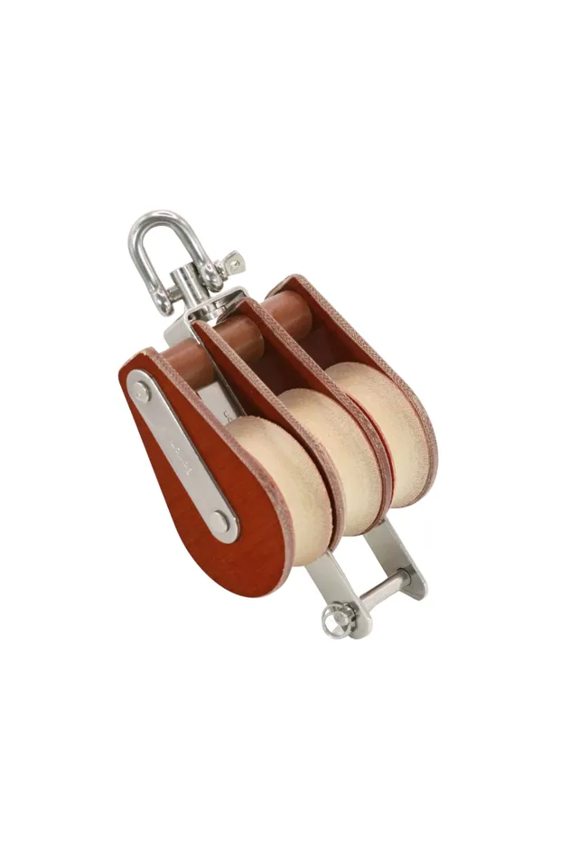 barton-marine-tuphblox-tufnol-dreifach-block-mit-wirbel-becket-35mm-t02331 image 1