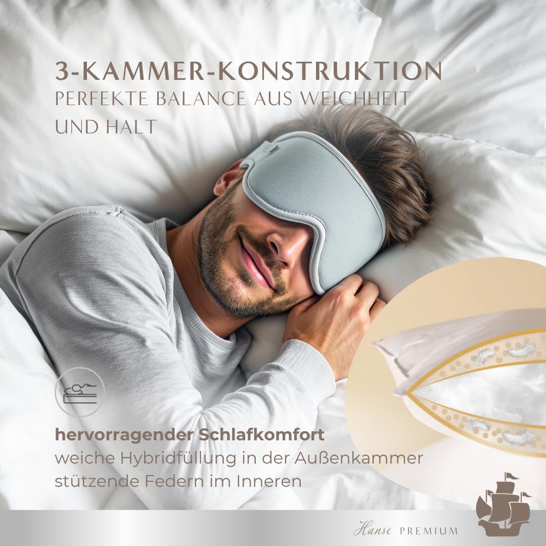 hanse-premium-kopfkissen-natural-hybrid-80x80-cm-entendaunen-3d-fasern image 3