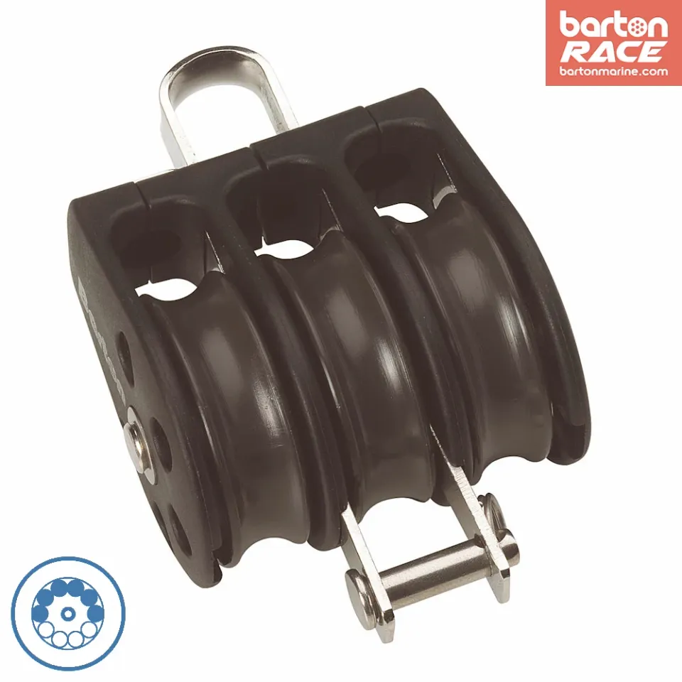 barton-marine-size-2-block-35mm-ball-bearing-triple-mit-festem-auge-becket image 1