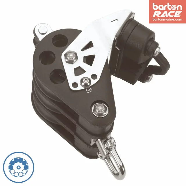 barton-marine-size-6-64mm-ball-bearing-block-triple-swivel-becket-cam image 1