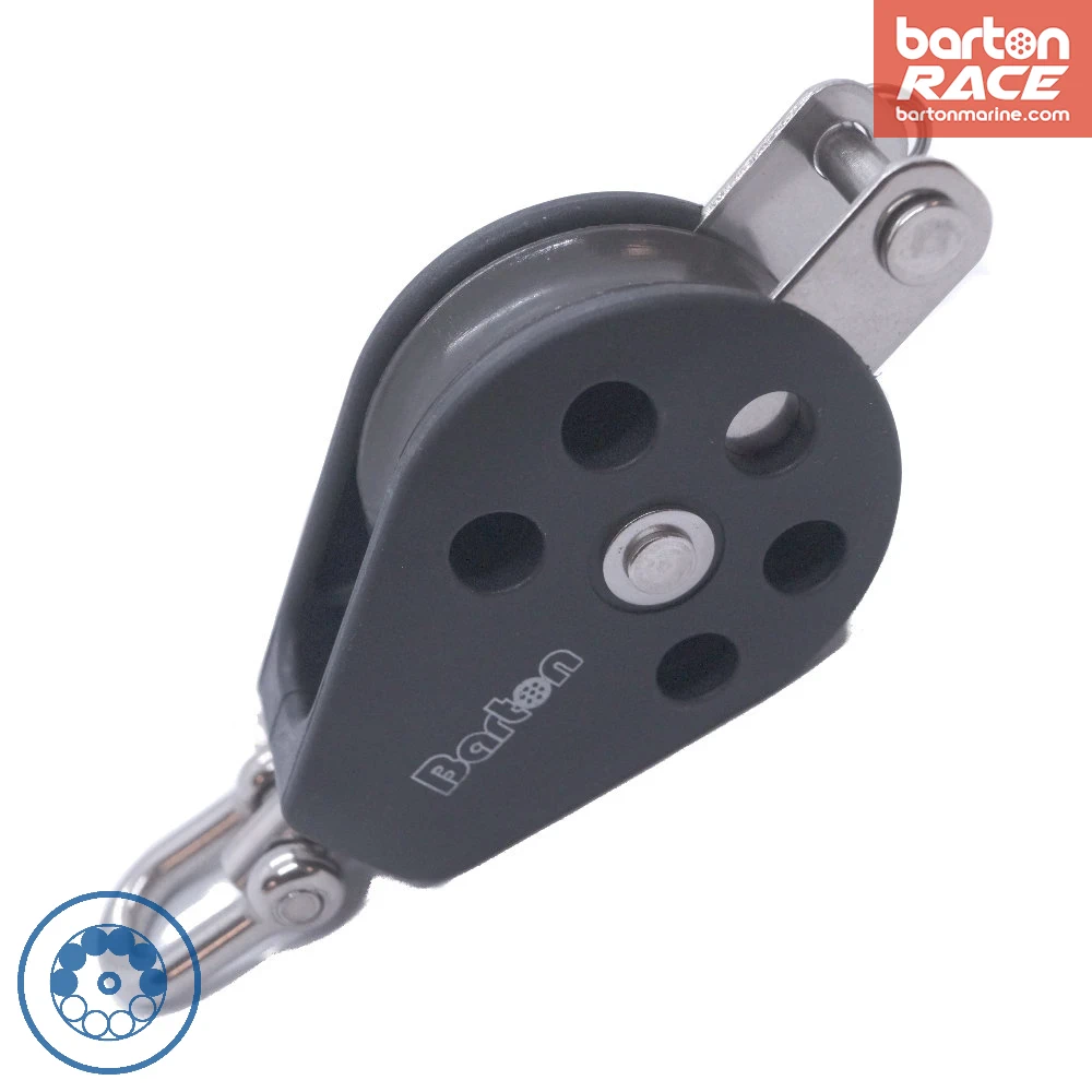 barton-marine-size-3-block-45-mm-kugellager-single-mit-snap-shackle image 2