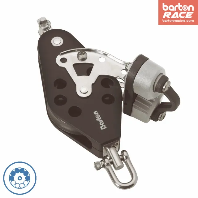 barton-marine-size-2-fiddle-block-30-45mm-ball-bearing-mit-swivel-becket-cam image 1