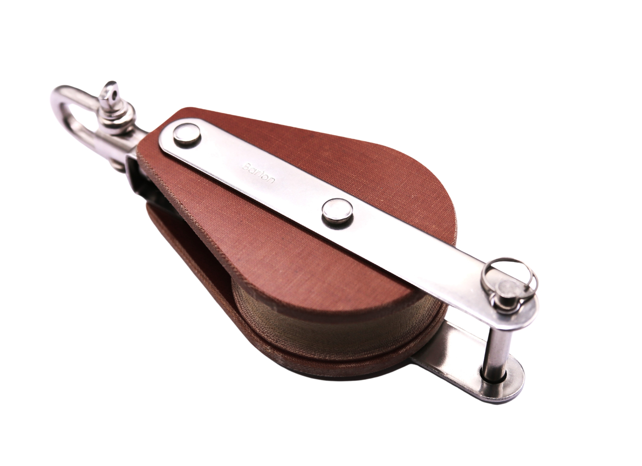barton-marine-tuphblox-tufnol-single-block-mit-schwenkauge-becket-64mm-2-1-2-t06 image 1