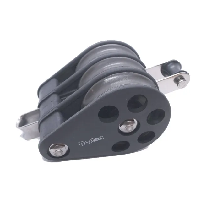 barton-marine-size-6-64mm-gleitlager-talje-block-triple-mit-festem-auge-becket image 1
