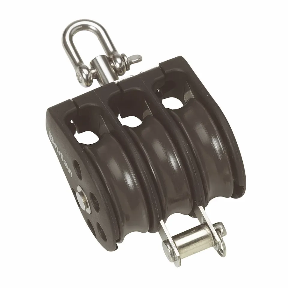 barton-marine-size-1-30mm-gleitlager-block-dreifach-mit-wirbel-becket image 1