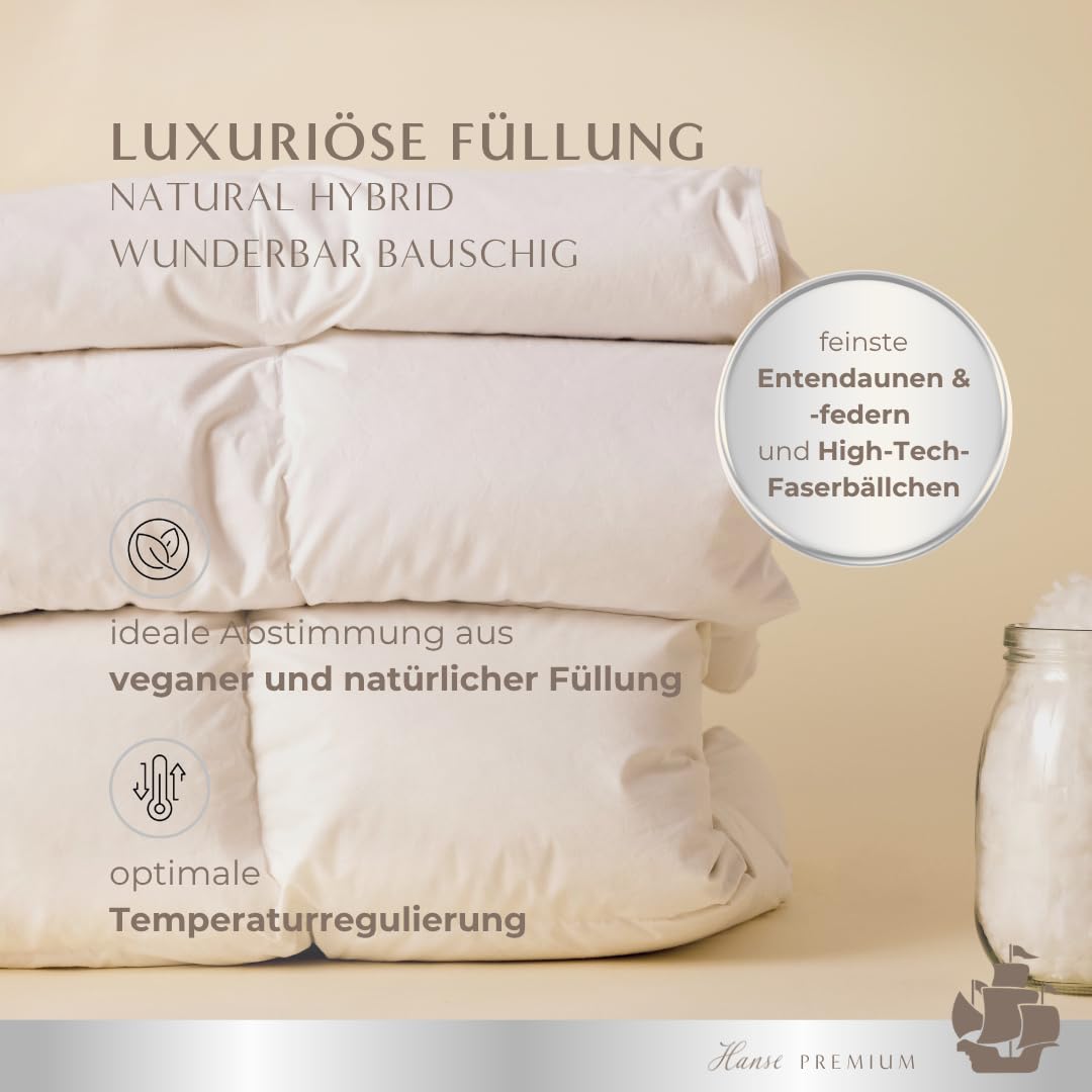 hanse-premium-bettdecke-natural-hybrid-135x200-cm-entendaunen-3d-poly-pearls-gan image 2