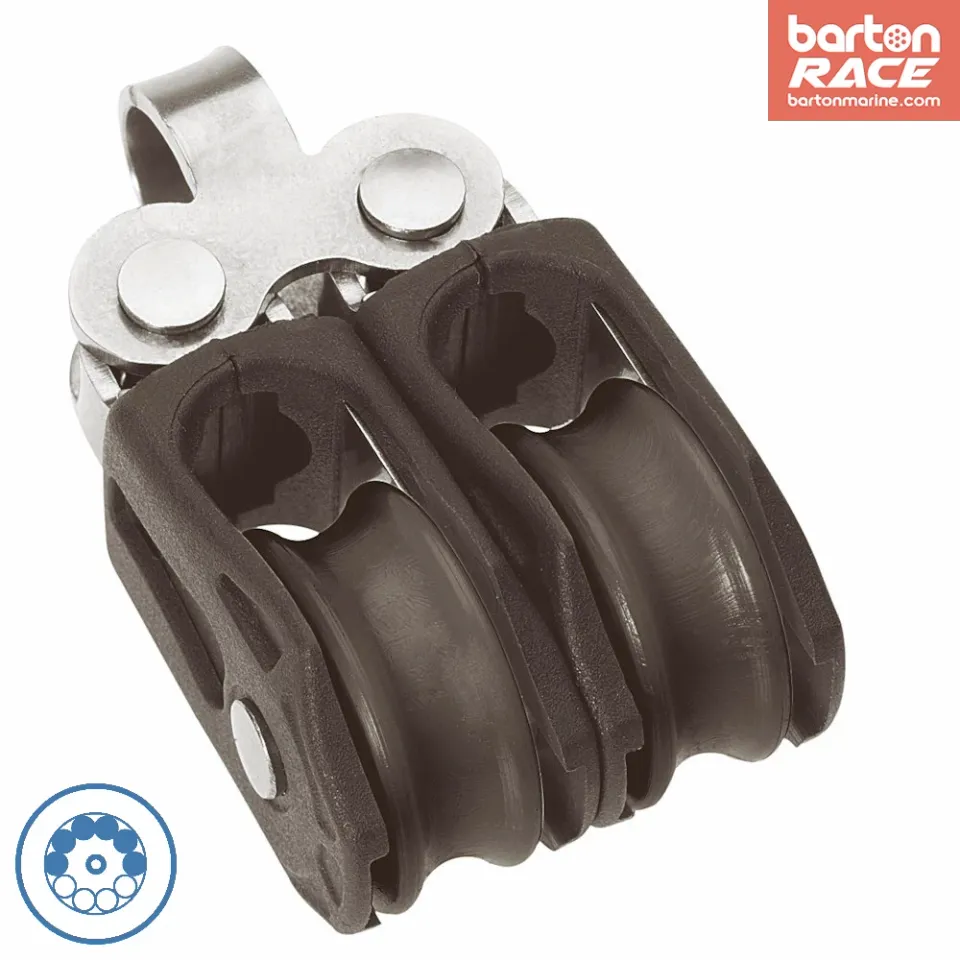barton-marine-size-0-block-20mm-kugellager-doppelt-mit-festem-auge image 1