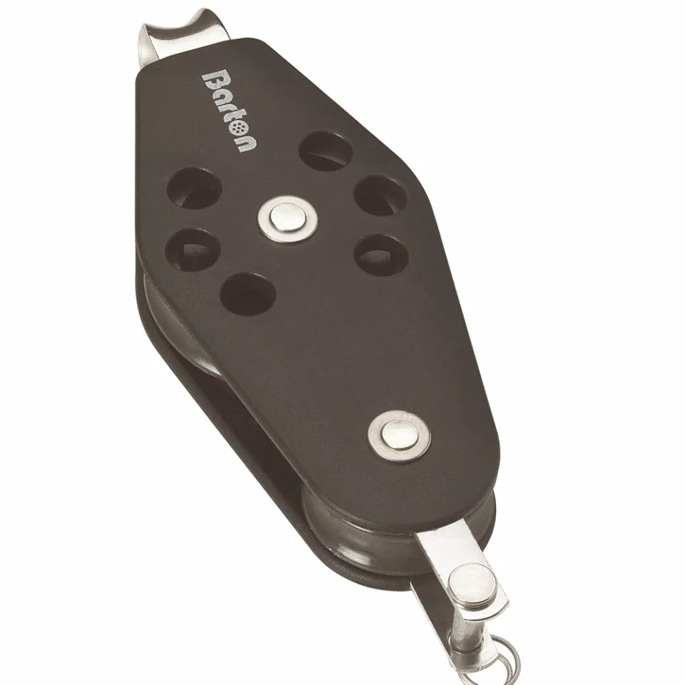 barton-marine-size-3-flaschenzug-block-30-58mm-plain-bearing-fiddle-mit-fixed-ey image 1