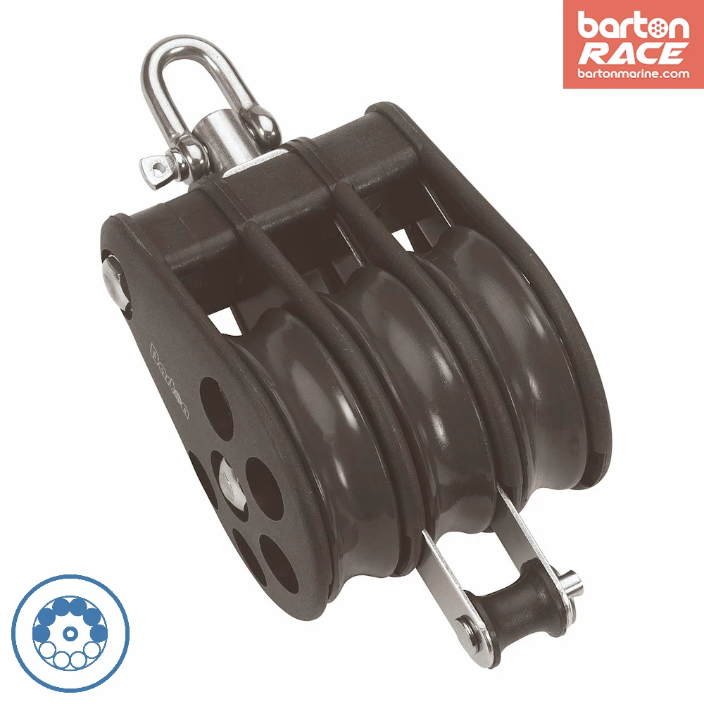 barton-marine-size-5-kugellager-block-54mm-dreifach-mit-wirbel-becket image 1