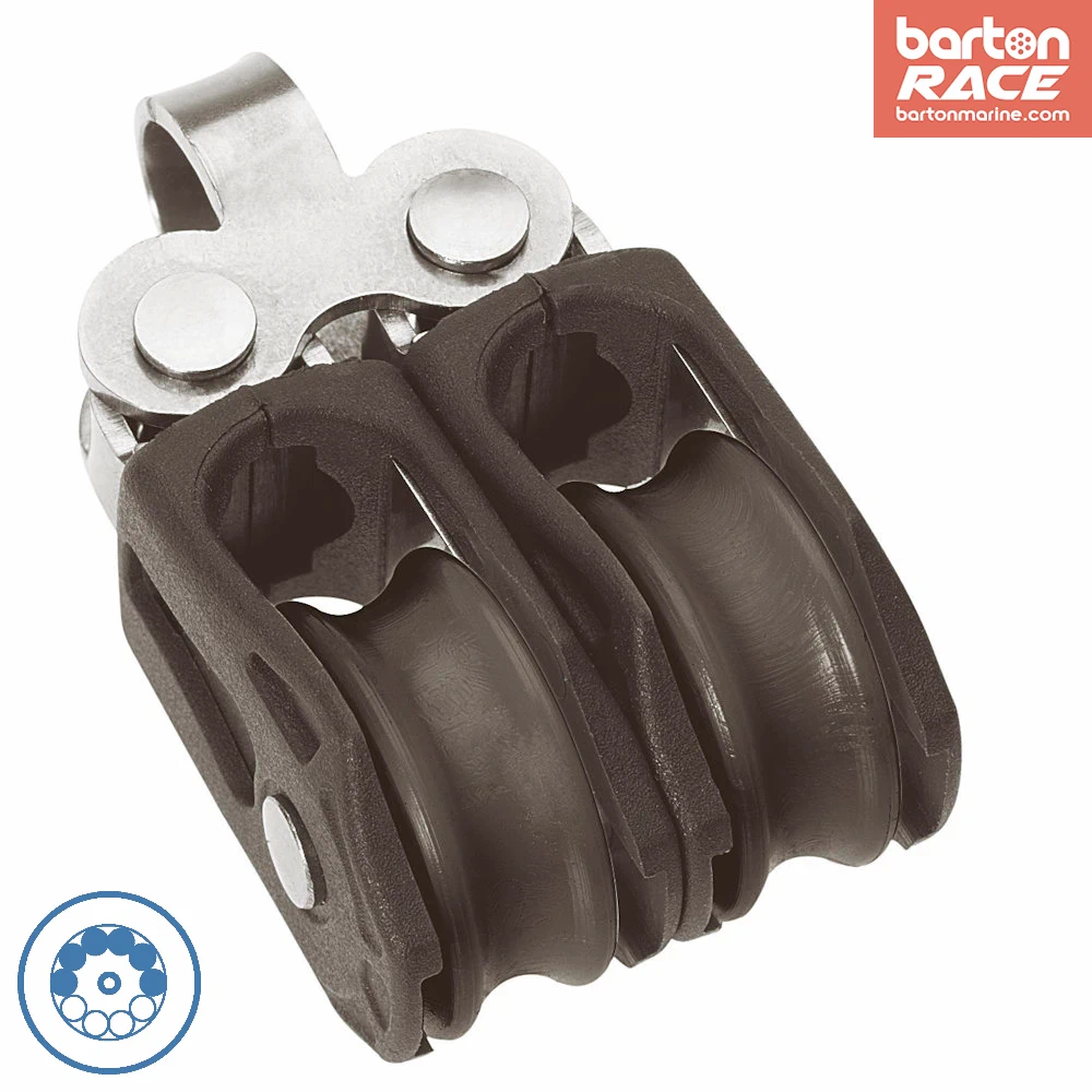 barton-marine-size-0-block-20mm-kugellager-doppelt-mit-festem-auge image 1