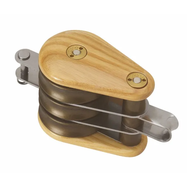 barton-marine-victory-holzblock-dreifach-block-mit-festem-auge-becket-64-mm image 1
