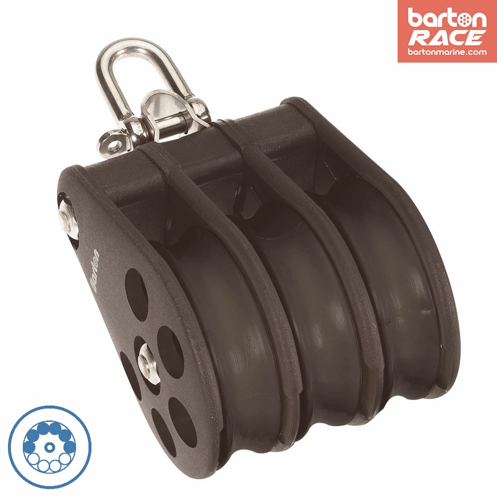 barton-marine-size-6-64mm-kugellager-block-triple-reverse-mit-shackle-becket image 2