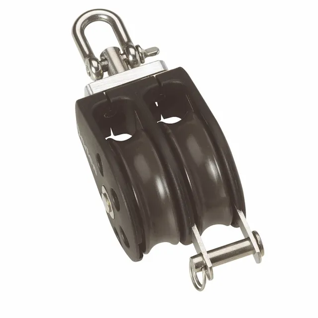 barton-marine-size-2-35mm-plain-bearing-pulley-block-double-swivel-becket image 1