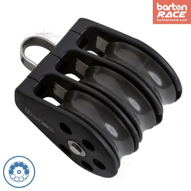 barton-marine-size-2-35mm-kugellager-block-triple-mit-festem-auge image 1