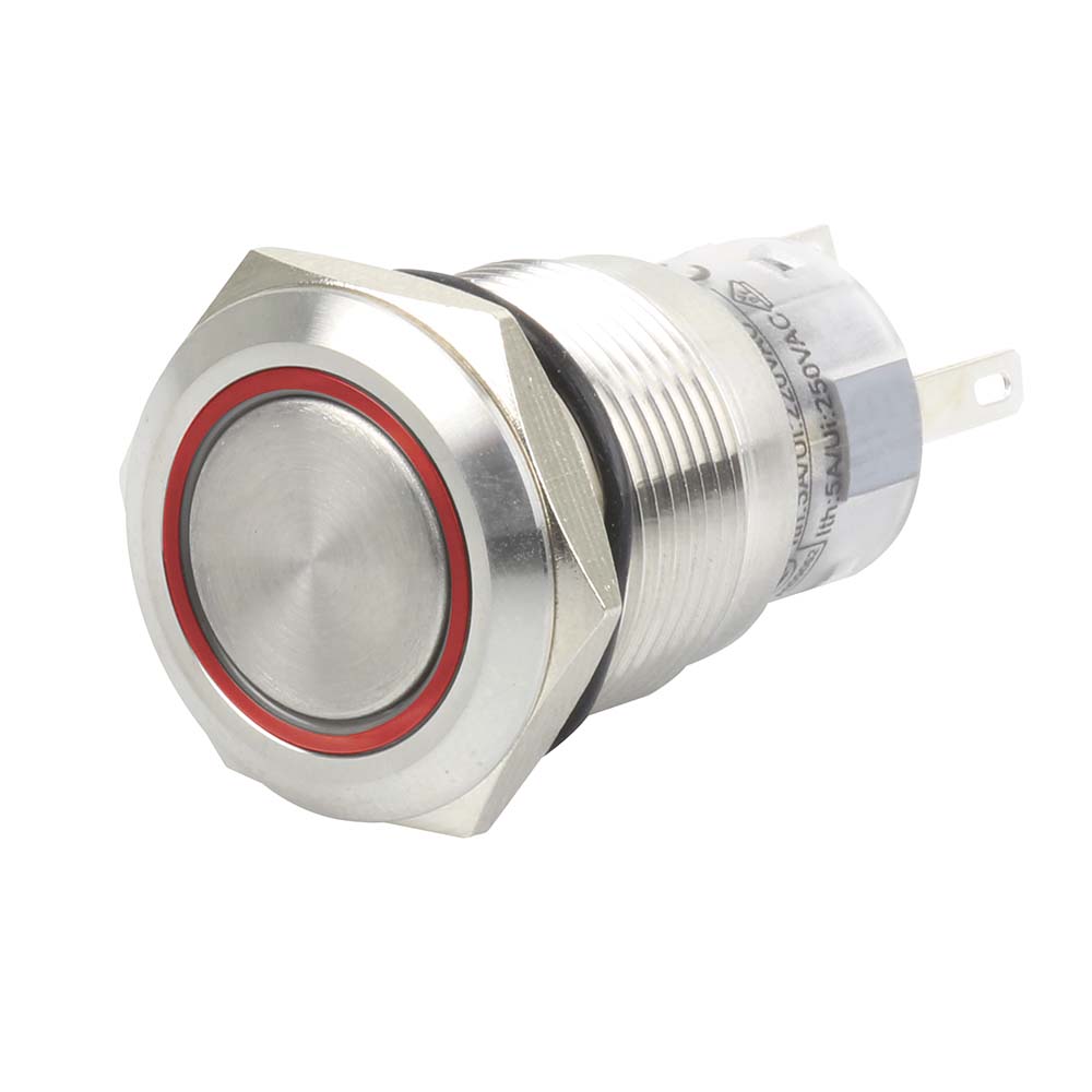 hella-marine-duraled12-led-edelstahl-schalter-mit-led-ring-12v-24v-rot-blau image 1