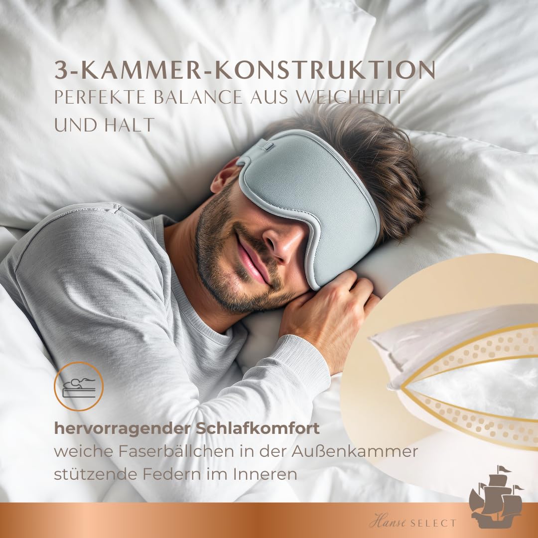 hanse-select-3-kammer-kissen-80x80-cm-faser-entenfedern-kern image 3