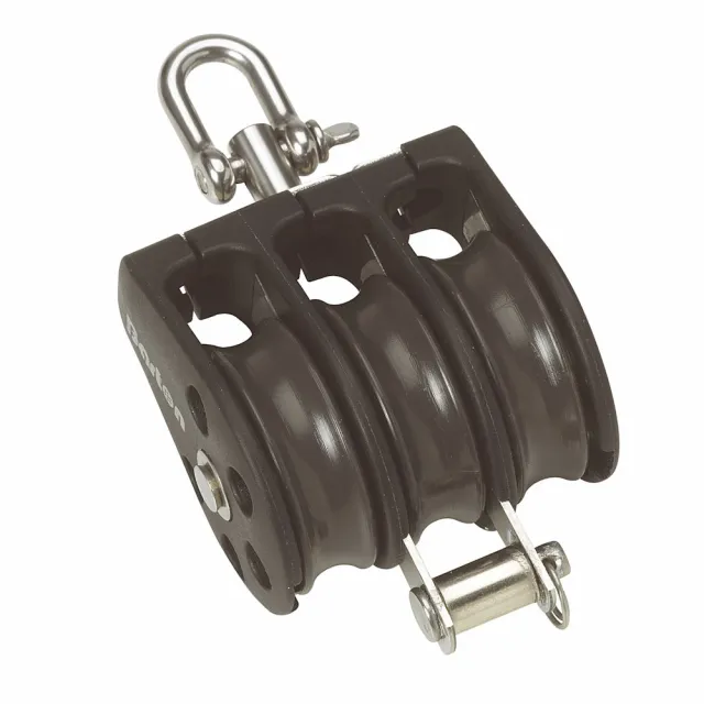 barton-marine-gr-e-3-45-mm-plain-bearing-pulley-block-triple-mit-swivel-becket image 1