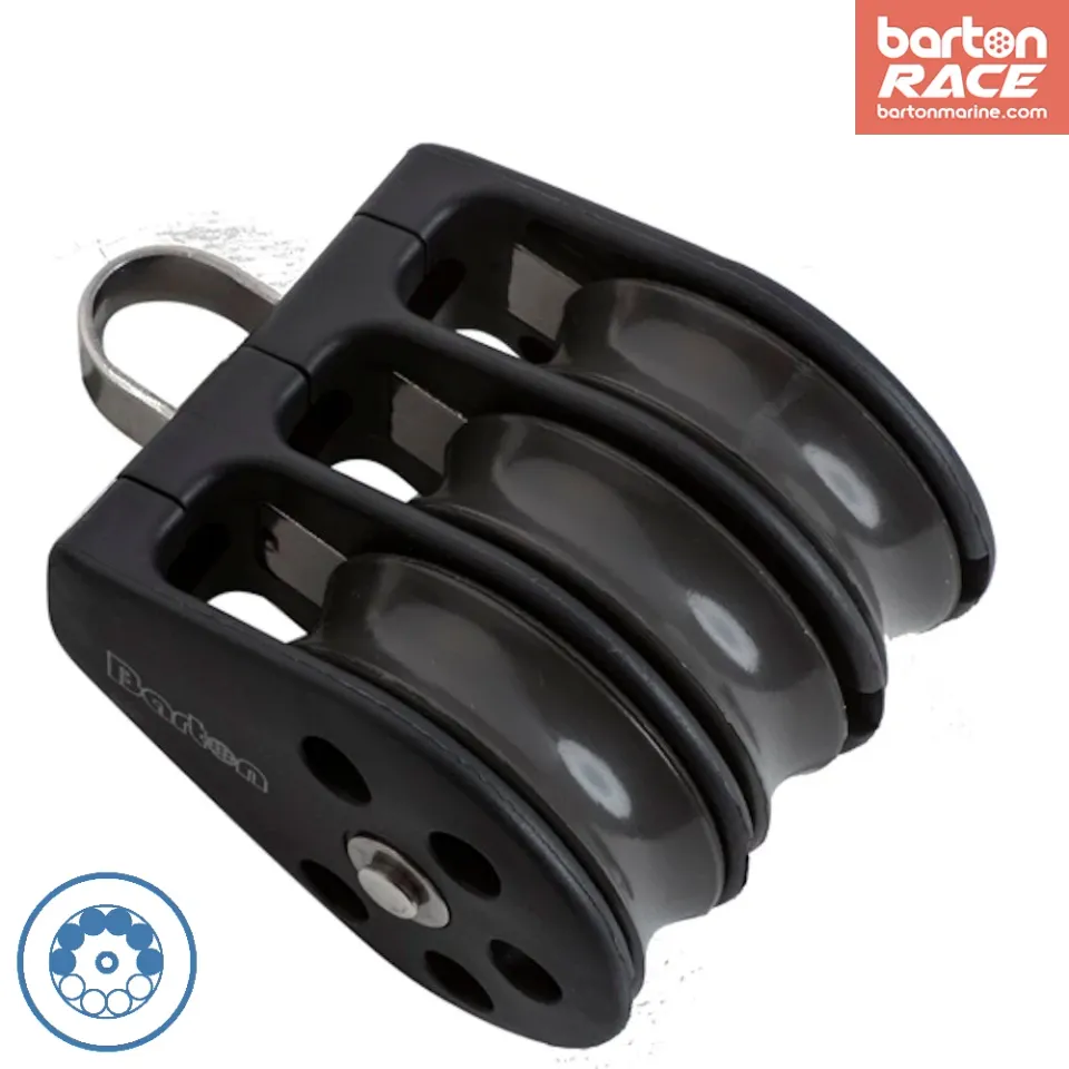 barton-marine-size-1-30mm-kugellager-block-dreifach-mit-festem-auge image 1